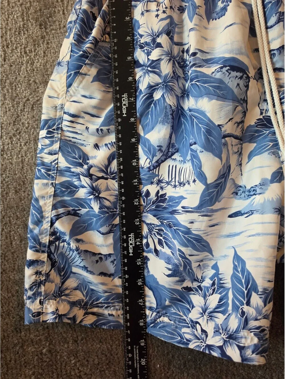 Sand N Sun Shorts Men Sz. Lg Blue Swimwear Summer Trunks Tropical Vacation